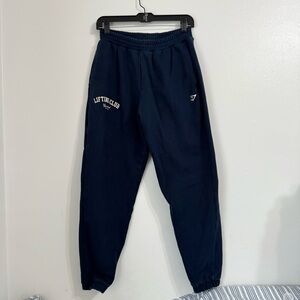 Gymshark Lifting Club Navy Cuff Oversized Joggers